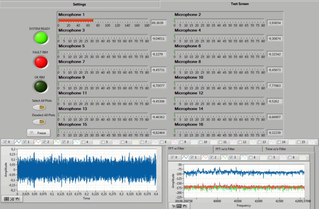 User Interface of Eyler's Leak Test System